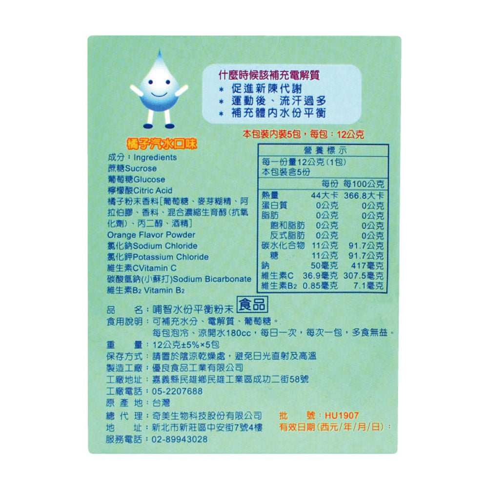 水份平衡粉末